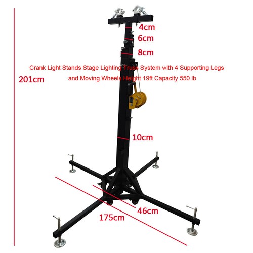 19ft crank light stands stage - stands,